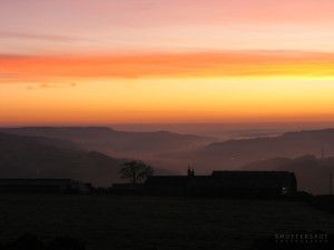 Sunrise over the Calder Valley