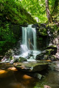 Clough House Wood Waterfall Portrait, Slaithwaite